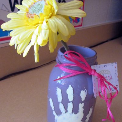 Kids Craft: Mother’s Day Mason Jar Vase
