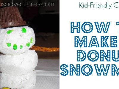 How to make a Donut Snowman {kid-friendly}