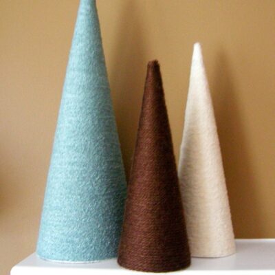 Yarn Wrapped Trees