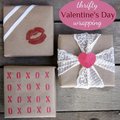 Thrifty Valentine’s Wrapping