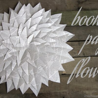 Book Page Flower Tutorial