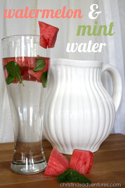 watermelon and mint water