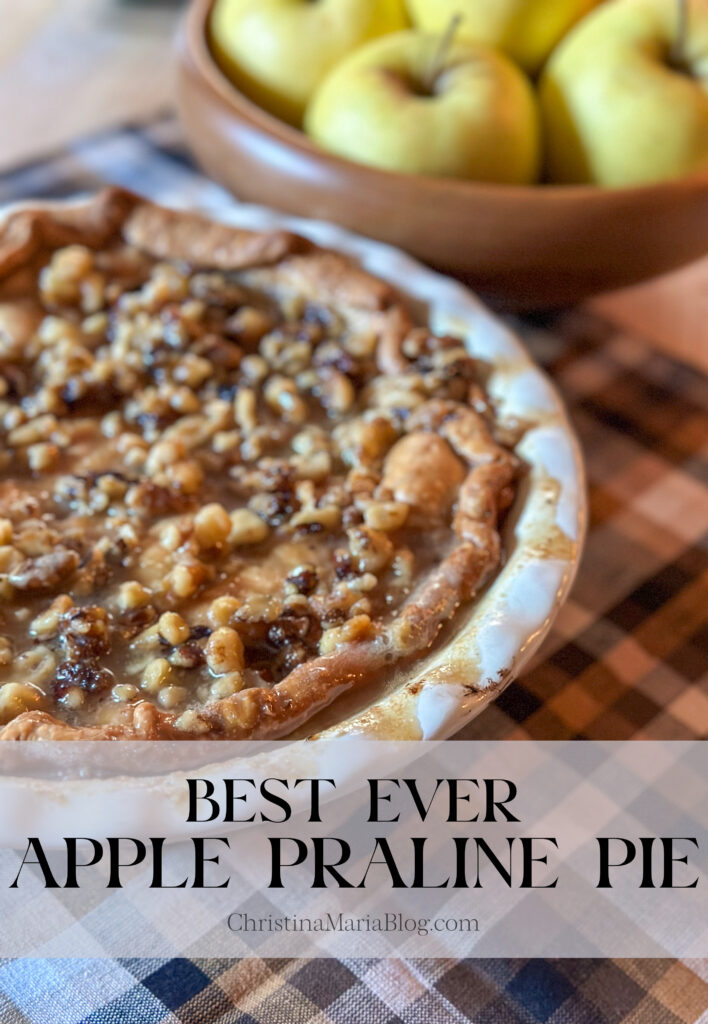 best ever apple praline pie