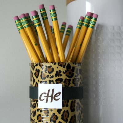 5 minute craft: Decorated Pencil Holder