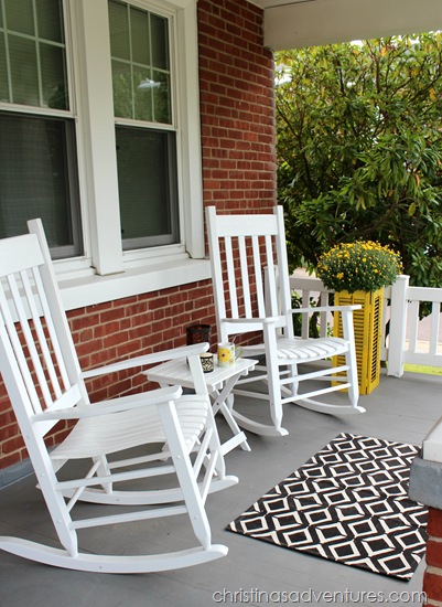 white front porch rocking chairs