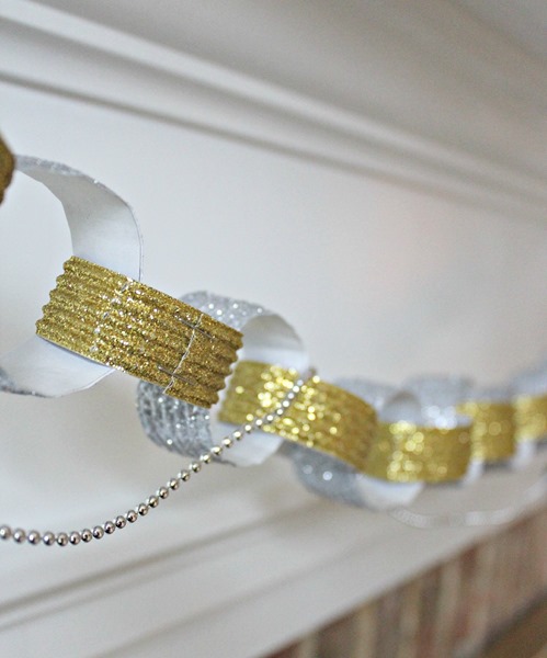 sparkly paper chain