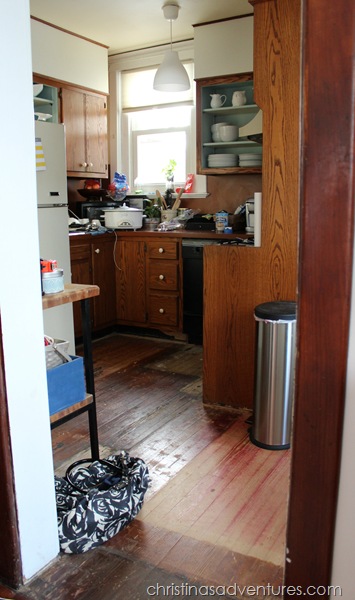 unfinished kitchen
