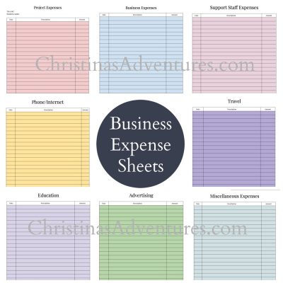 Organize Small Business Taxes {plus free printables} - Christina Maria Blog