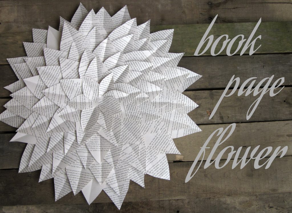 book page flower