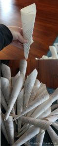 Rolled Book Page Wreath - Christina Maria Blog