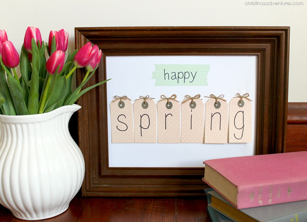 5 Minute Spring Tag Art