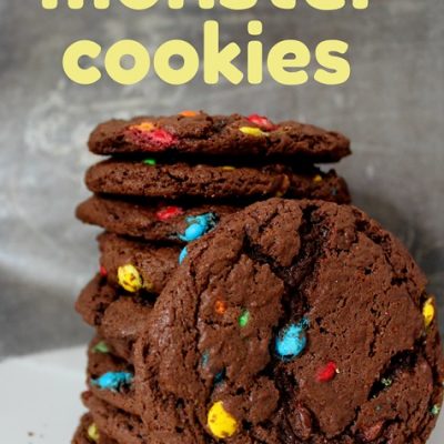 4 Ingredient Monster Cookies