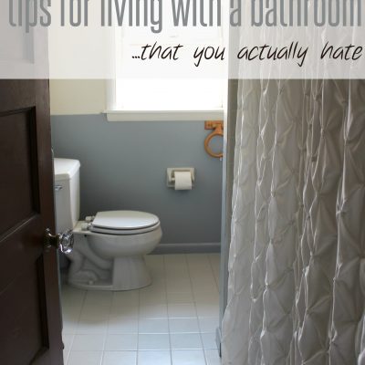Tips for living with a bathroom that you actually hate
