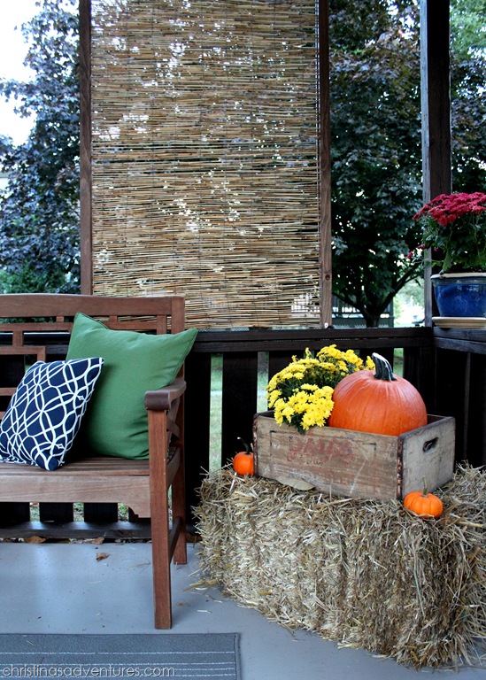 Back Deck Reveal {decorated for fall}