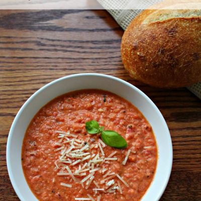Easy & Healthy Tomato Basil Soup Recipe