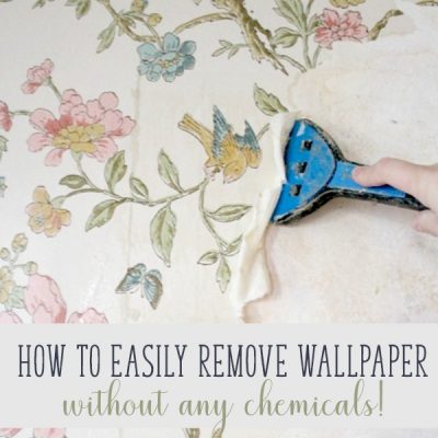 Tips for removing wallpaper from plaster walls (without chemicals!)