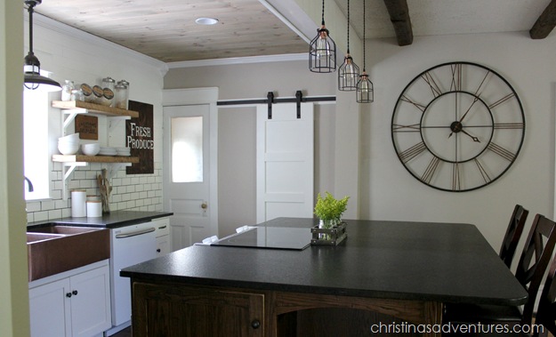 DIY Farmhouse Kitchen Before & After