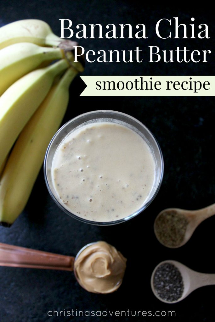 Banana Chia Peanut Butter Smoothie Recipe