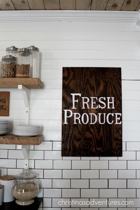 fresh produce sign