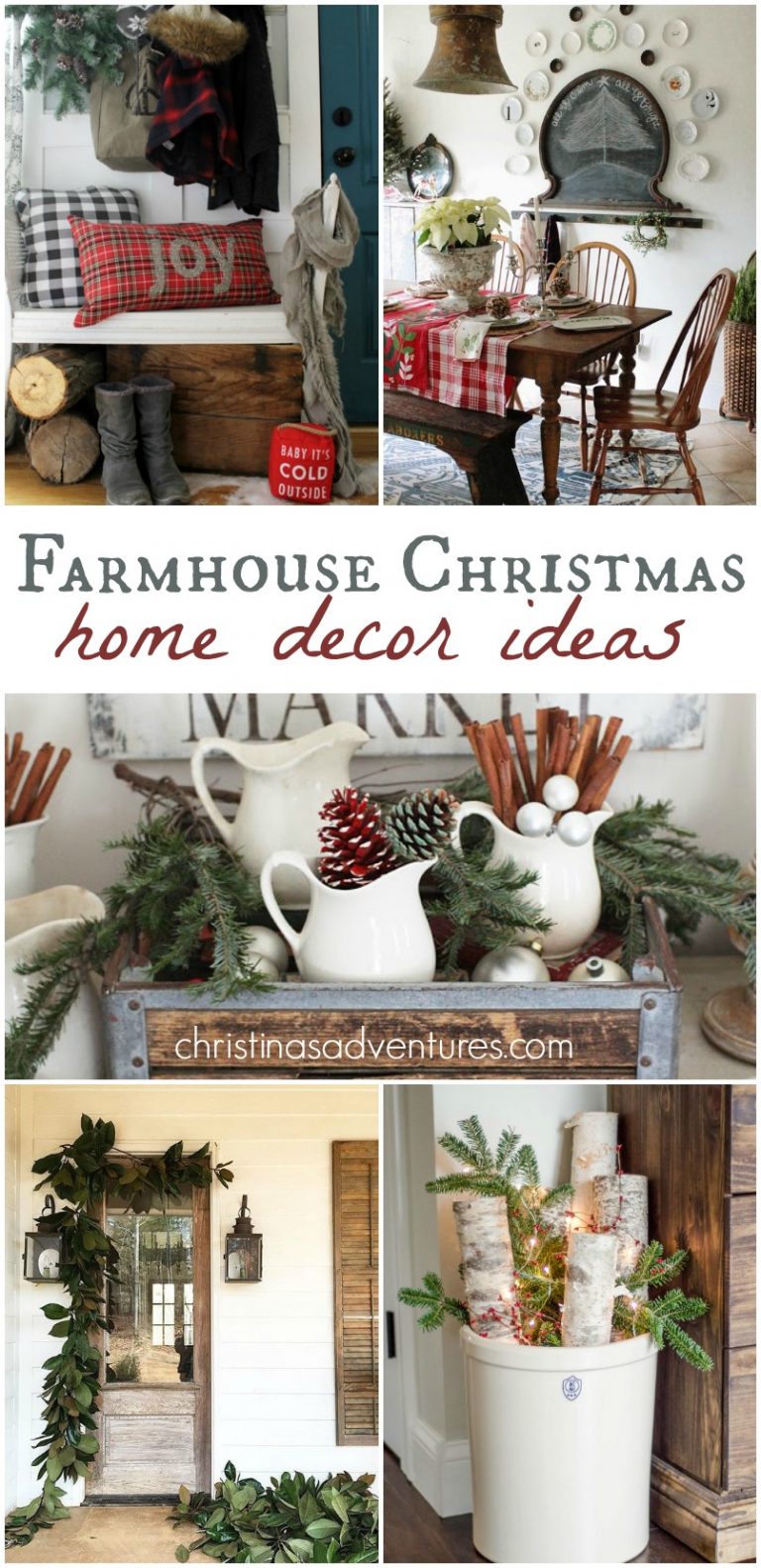 Farmhouse Christmas Decorating Ideas - Christina Maria Blog