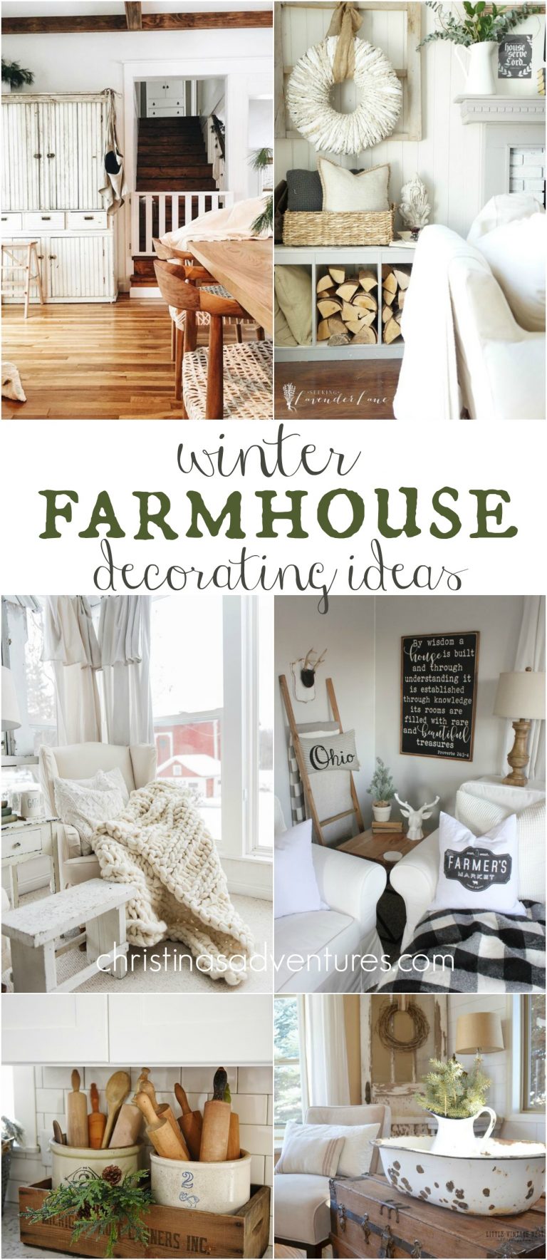 Winter Farmhouse Decorating Ideas - Christina Maria Blog