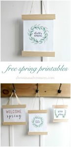 DIY spring sign (+ free printables) - Christina Maria Blog