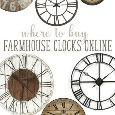 Where to buy farmhouse wall clocks
