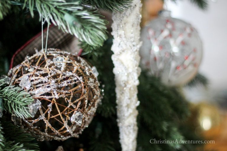 Rustic glam Christmas tree - Christina Maria Blog