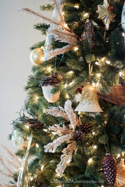 Rustic glam Christmas tree - Christina Maria Blog