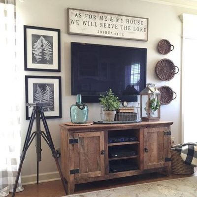 How to decorate around a TV - Christina Maria Blog