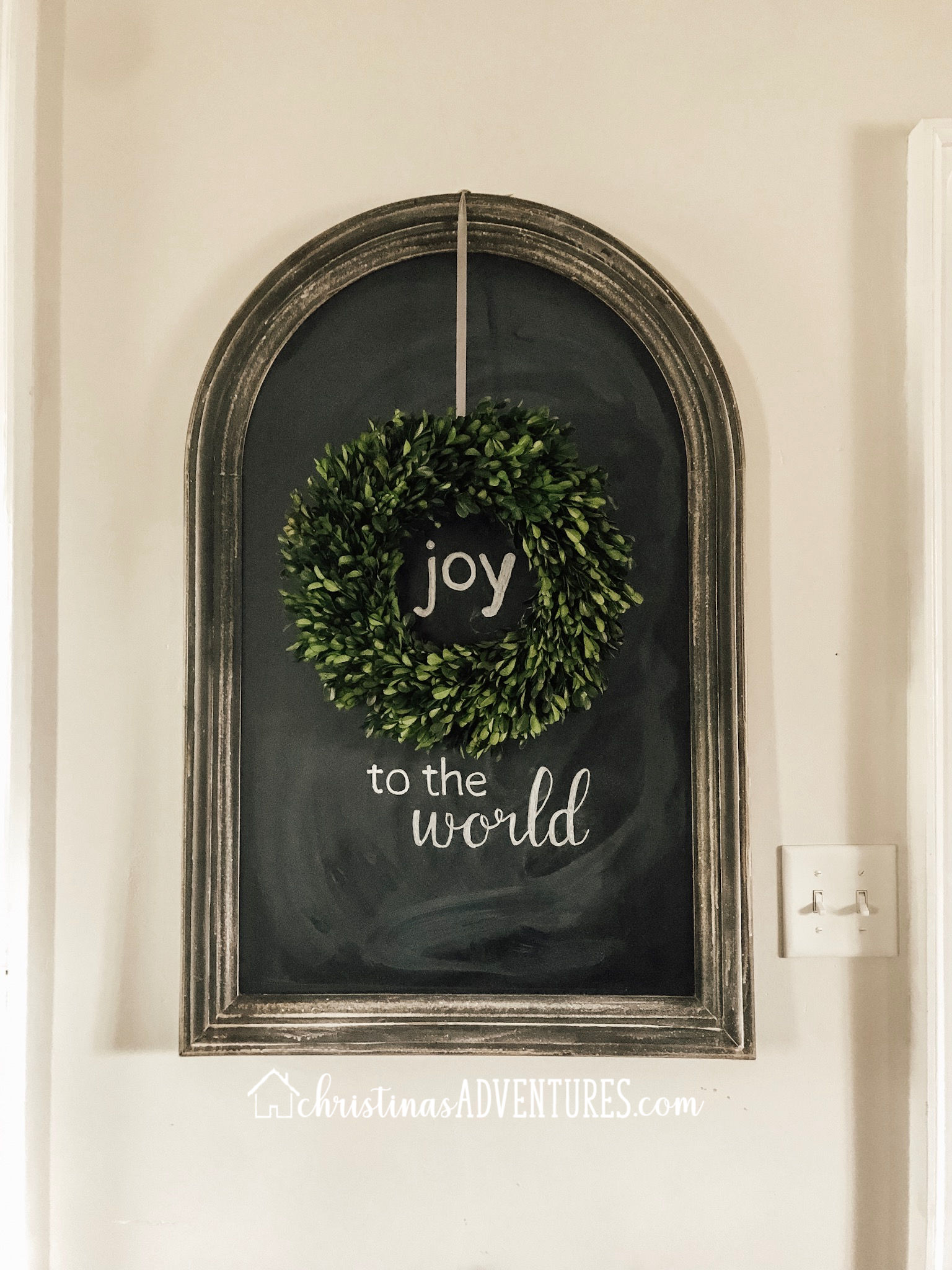 Joy to the world chalkboard