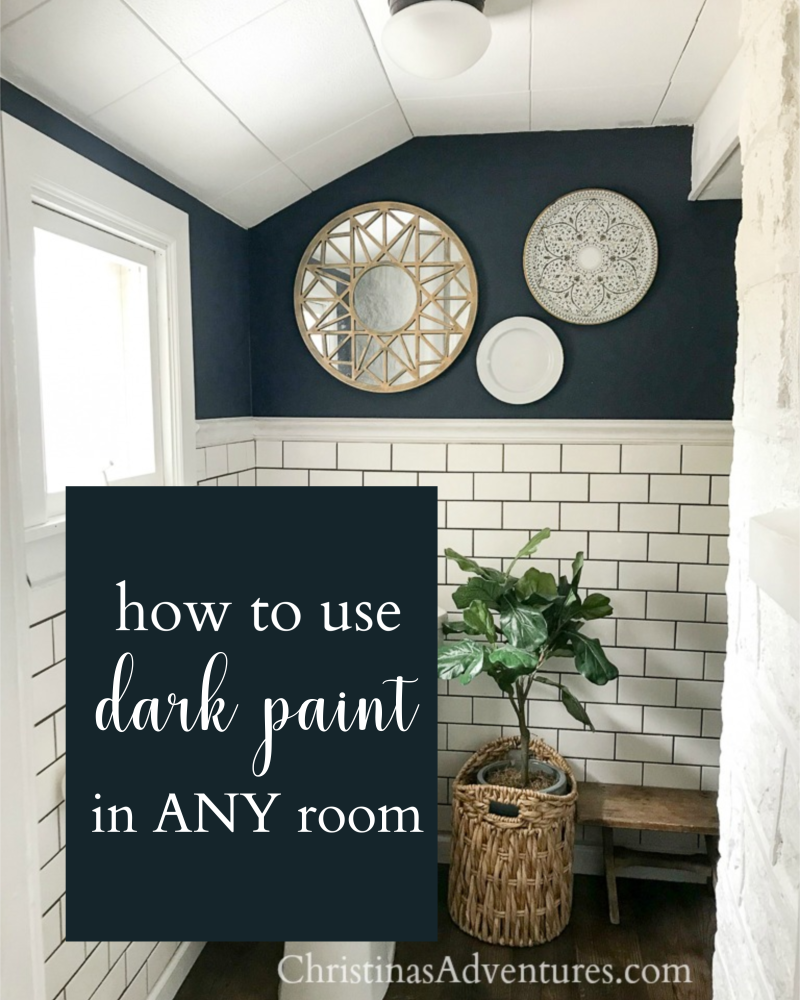 how to use dark paint in ANY room