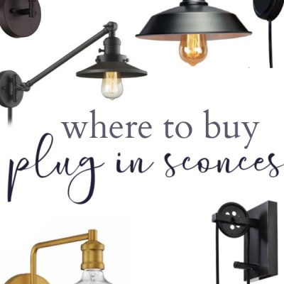 Where to buy plug in wall sconces