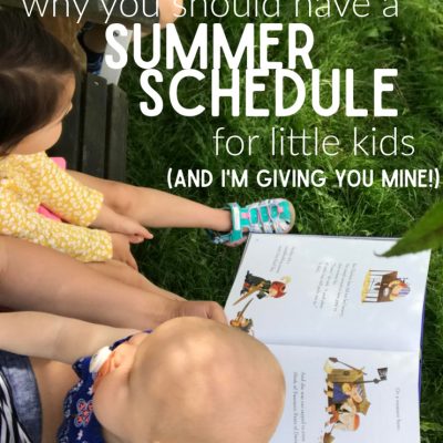 Summer schedule for preschoolers