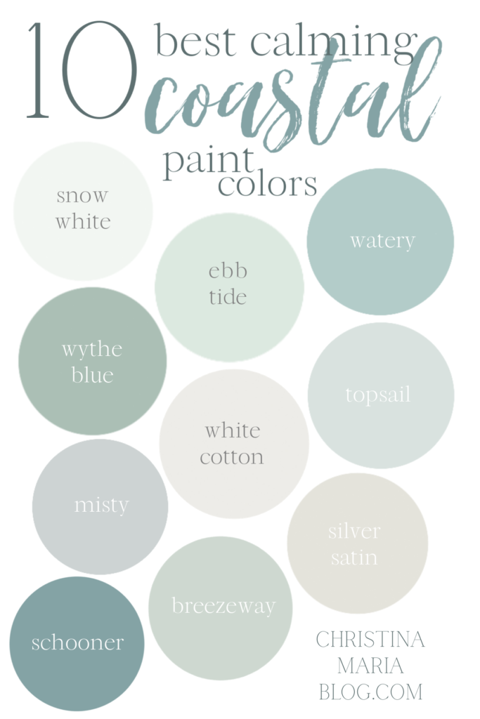 coastal style paint colors