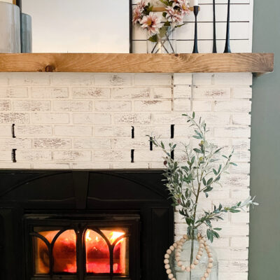 Early spring decorating: spring mantel + free prints for you