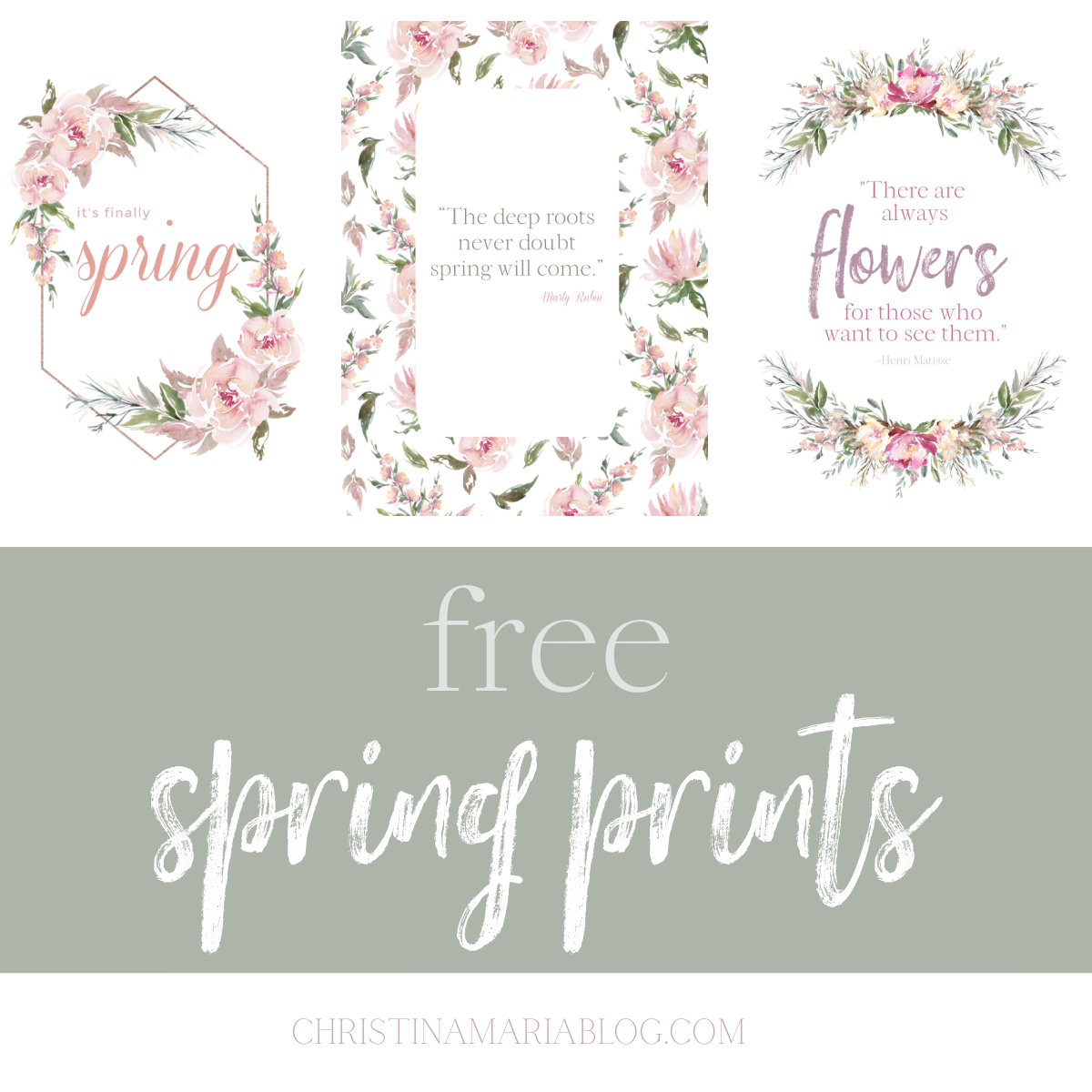 free spring prints