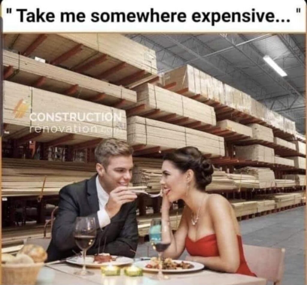 expensive lumber meme