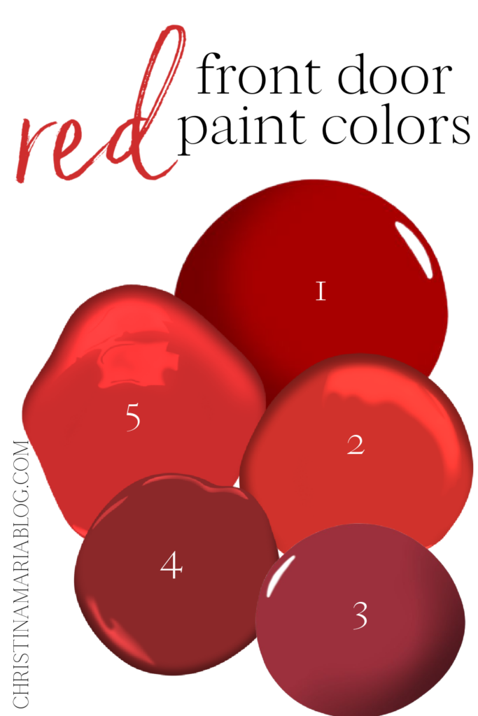 Red Front Door Design Ideas Inspiration Christina Maria Blog - What Is The Best Red Paint For Front Door