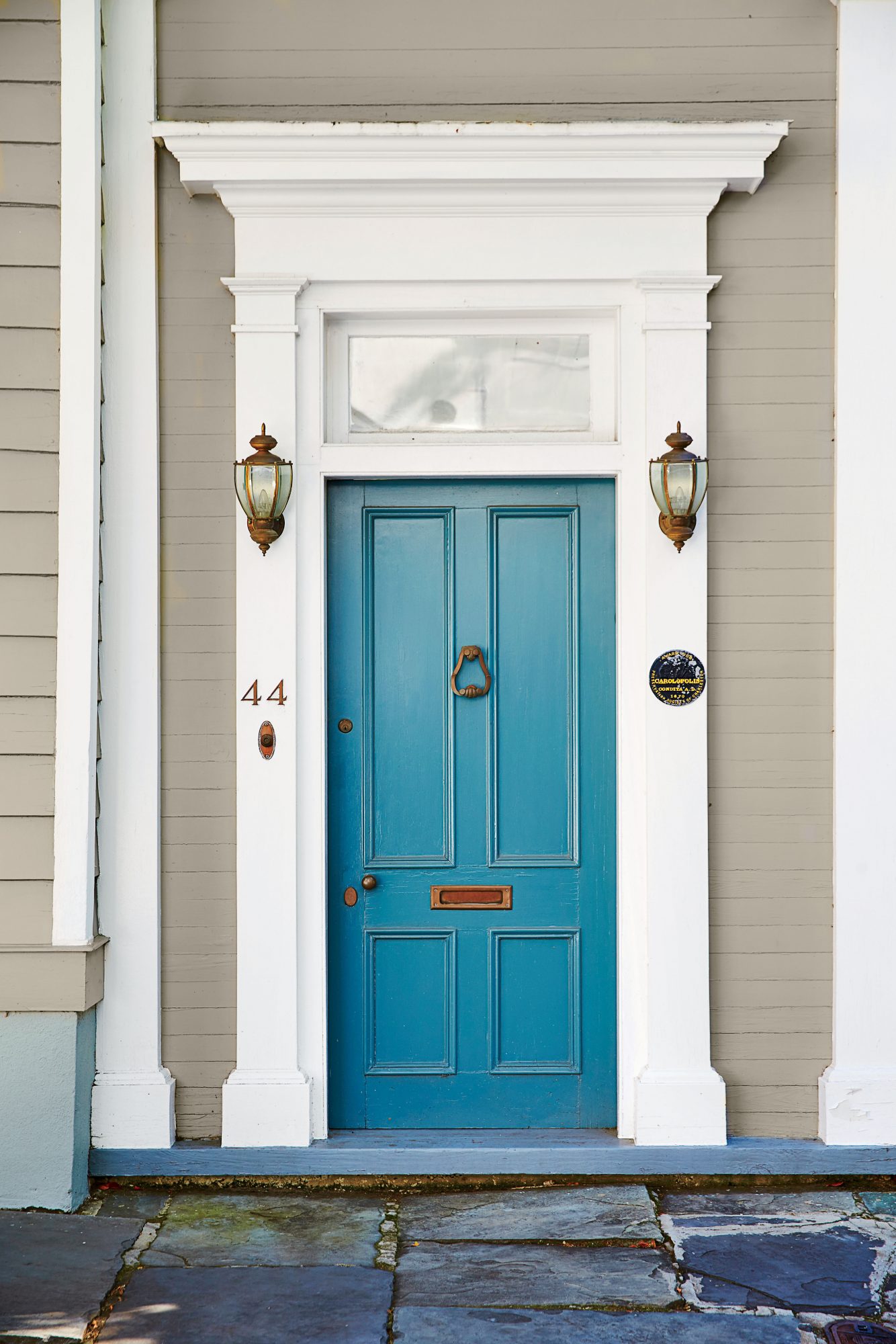 Blue Front Door Inspiration and paint colors to try - Christina Maria Blog