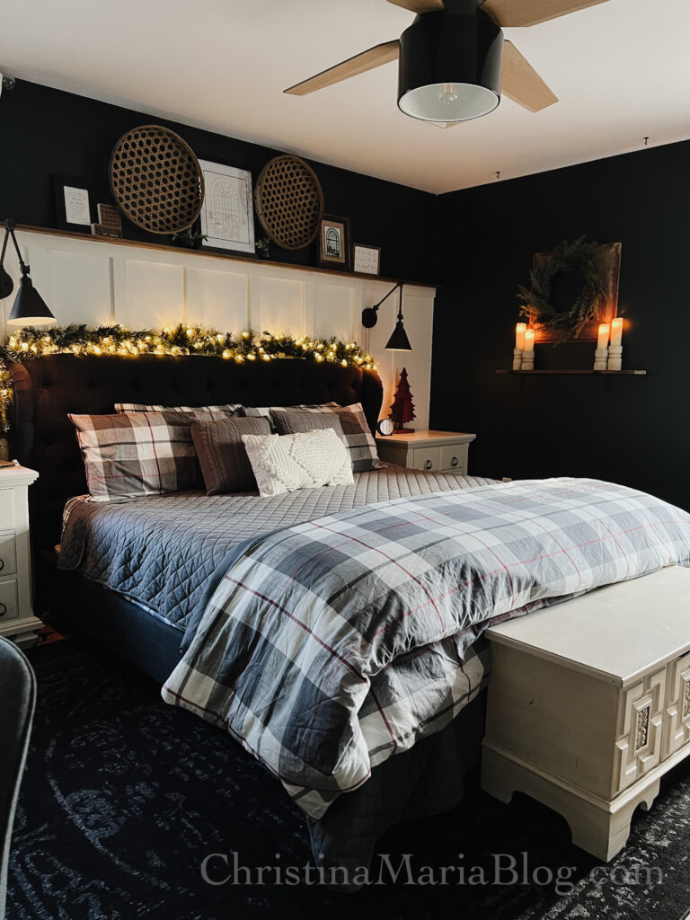 cozy Christmas bedroom