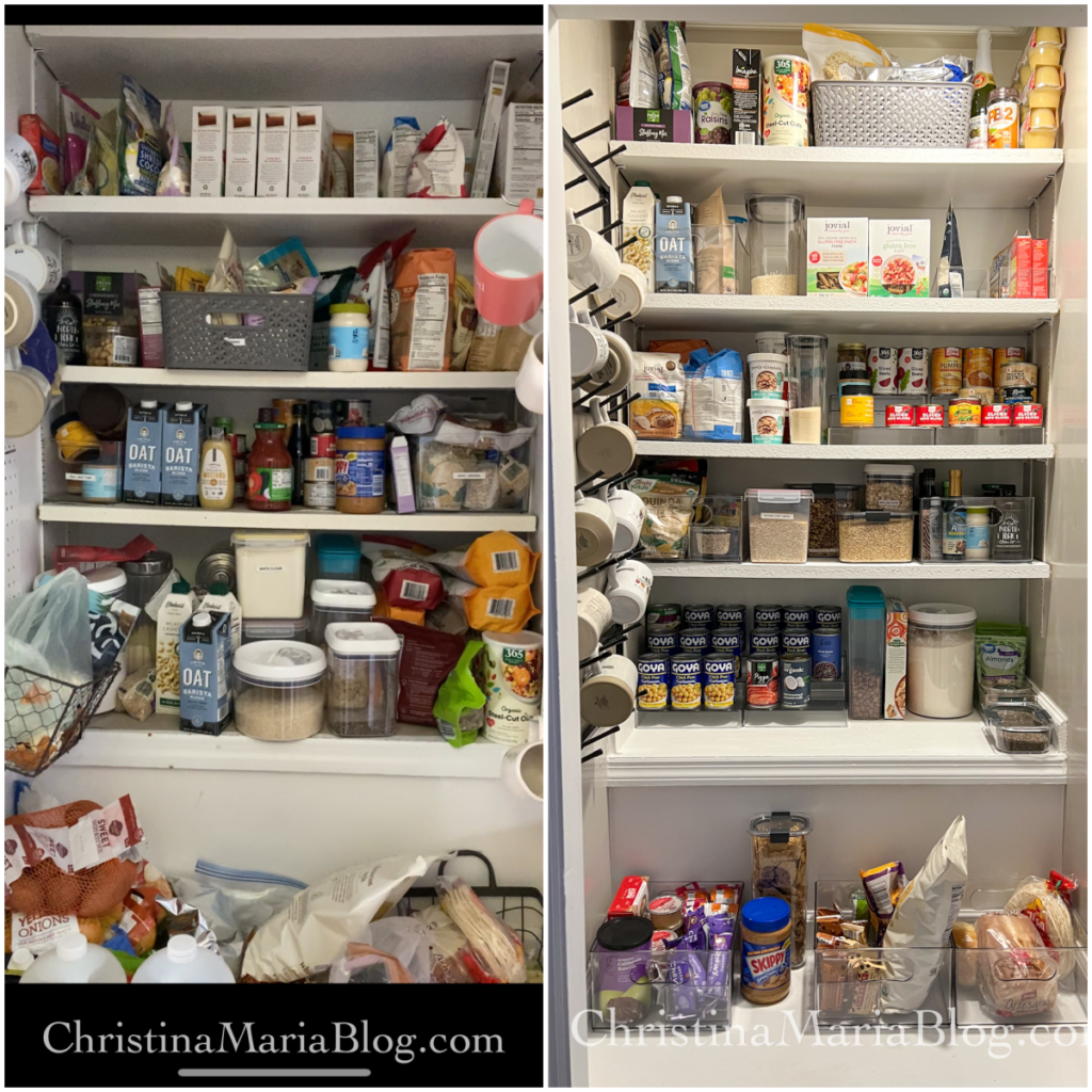 before and after pantry