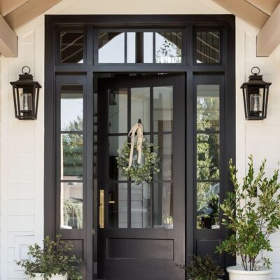 Neutral front doors : inspiration + paint colors to try