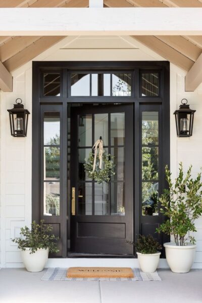 Neutral front doors : inspiration + paint colors to try - Christina ...