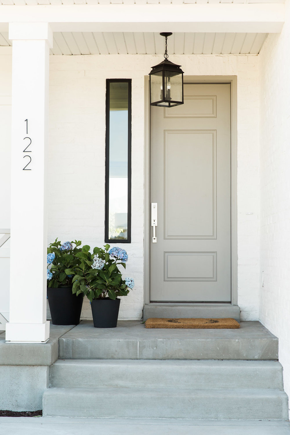 Neutral front doors : inspiration + paint colors to try - Christina ...