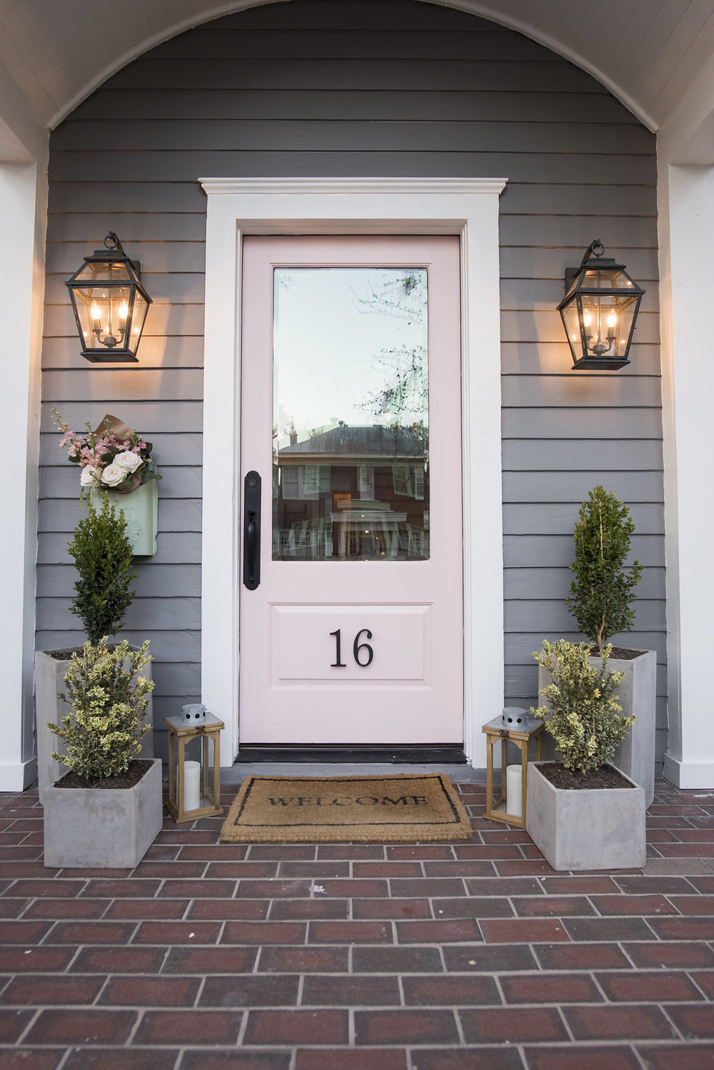 Understated Pink Front Door Inspiration and paint colors to try ...