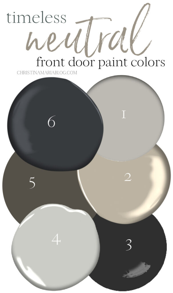 timeless neutral front door paint colors