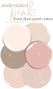 Understated Pink Front Door Inspiration and paint colors to try ...