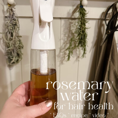 Rosemary water for hair growth : recipe for rosemary water