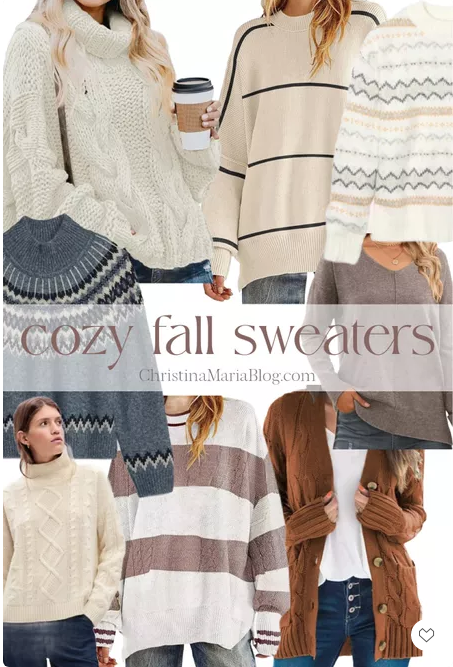 cozy fall sweaters